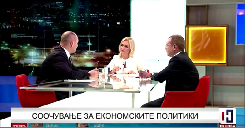 Дебата за економските политики помеѓу министерот за финaнсии Кирил Миноски и дополнителниот заменик министер Кире Наумов